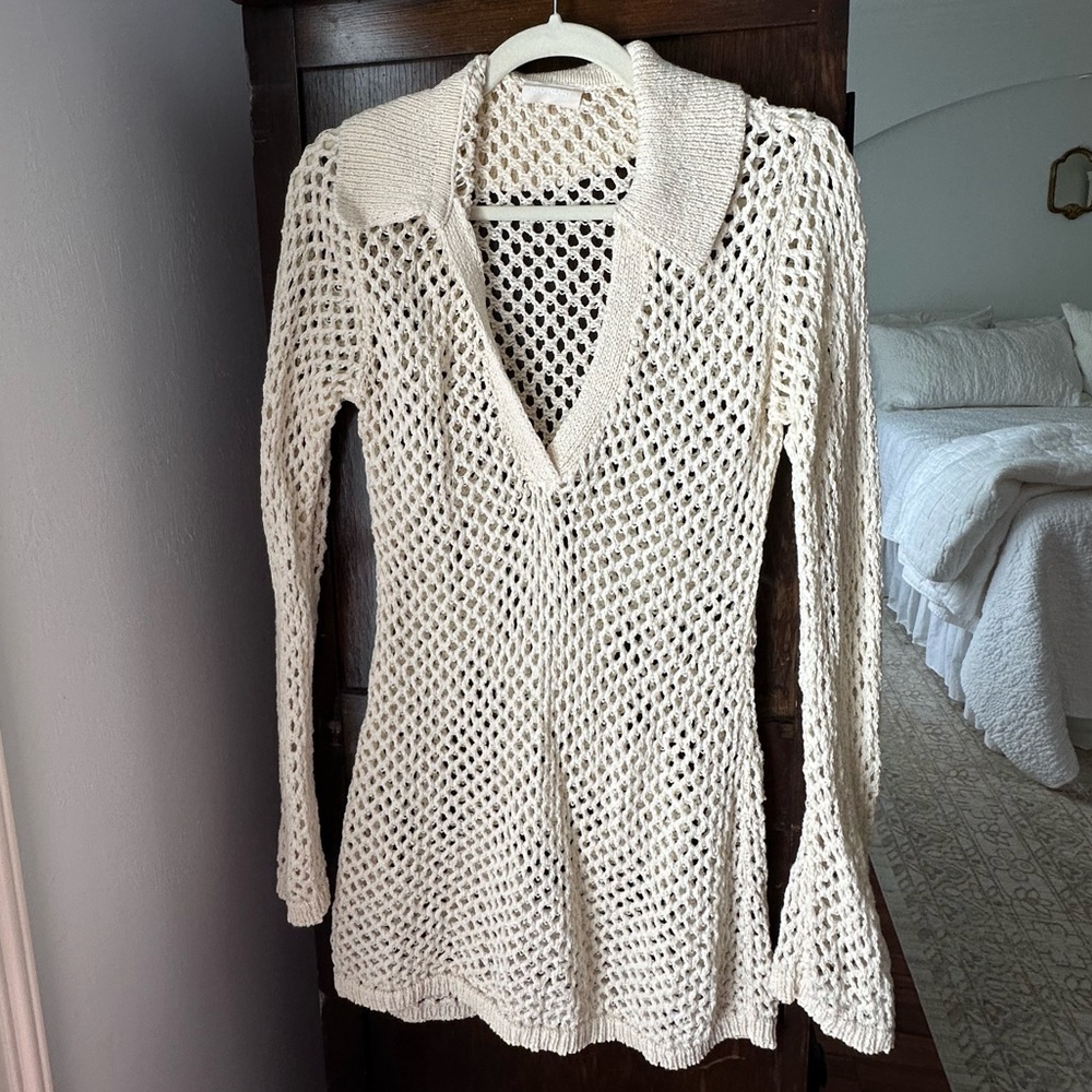 Monday Swim NEWPORT DRESS - IVORY CROCHET size S - Picture 4 of 5